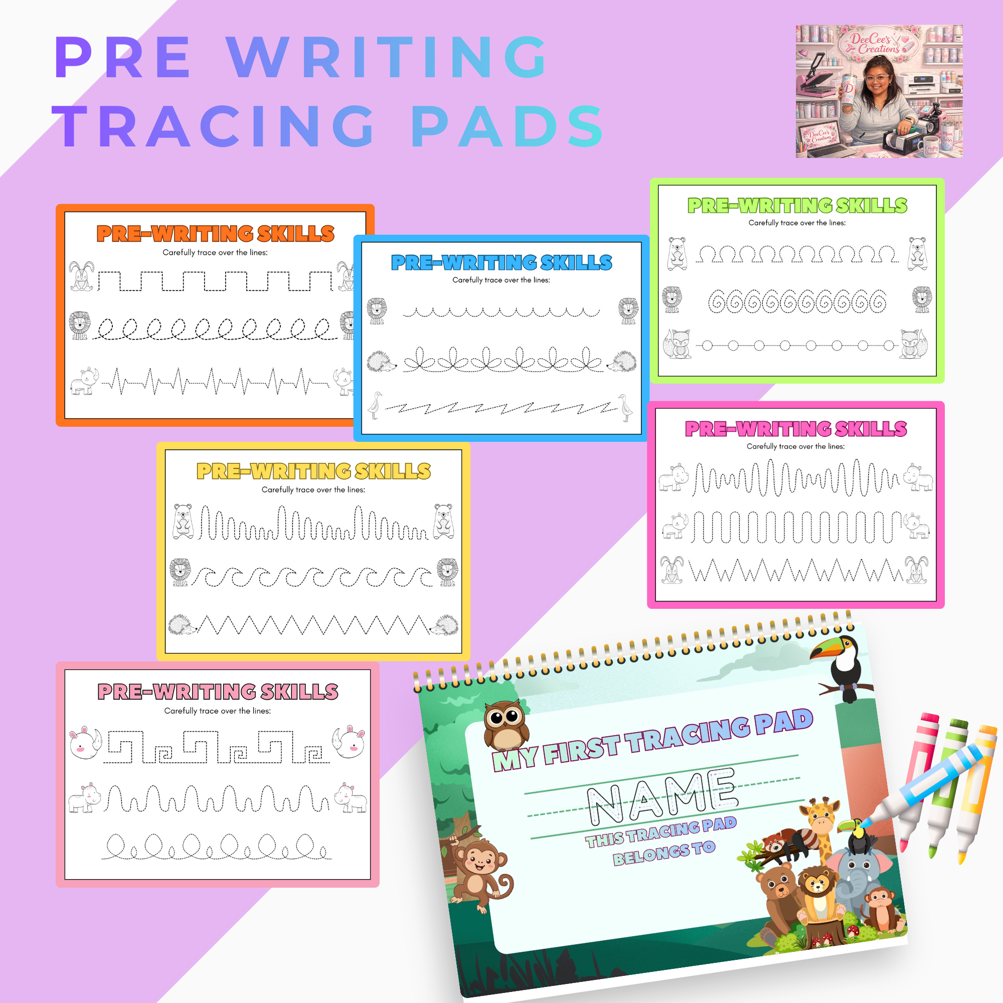 Pre Writing Tracing Pad